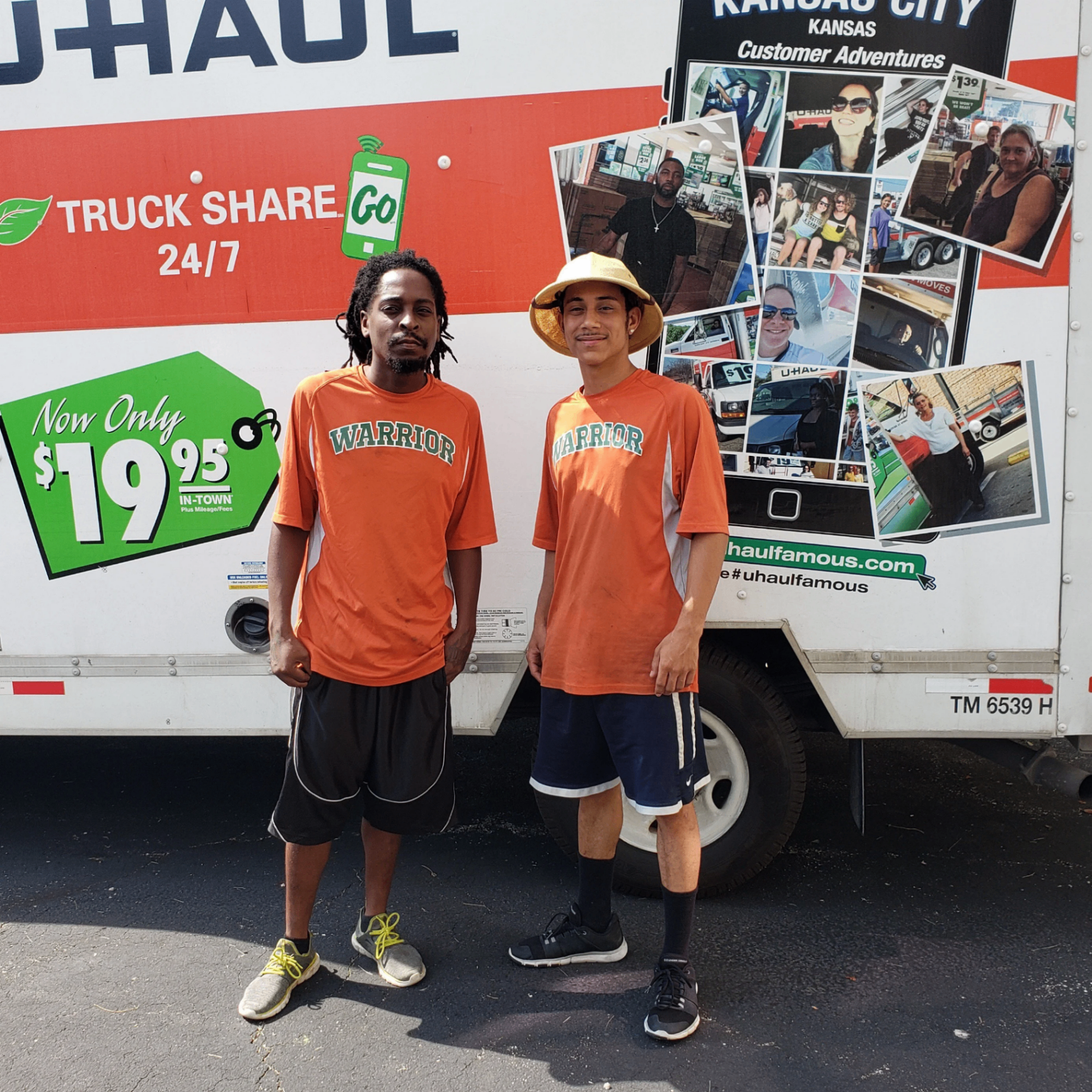 Weekend Warrior Moving crew ready for a same day move